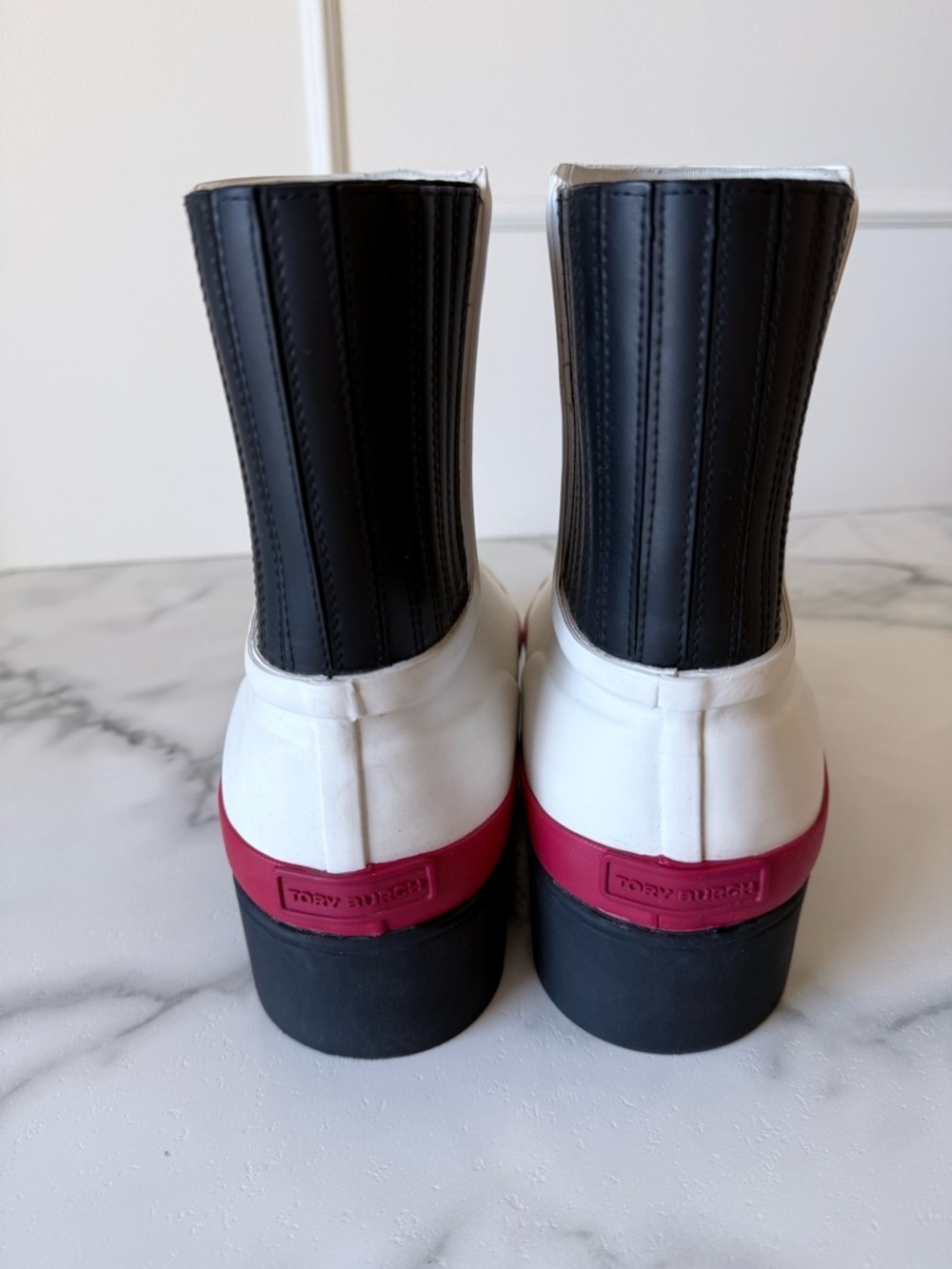 Tory Burch Foul Weather Rain Boot size 10 Outdoor Granola Gorpcore Spring - Picture 4 of 7